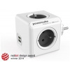 Rozbočovacia zásuvka 240V, CEE7 (vidlica)-POWERCUBE, 0.1m, ORIGINAL USB, šedá, POWERCUBE, 4 zásuvky 8718444085959