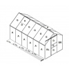 náhradné presklenie pre skleník VITAVIA VENUS 7500 PC 6 mm LG3113