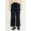 Nohavice Tommy Hilfiger tmavomodrá farba, široké, vysoký pás, WW0WW45791 32