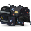 BAAGL SET 5 Zippy Plus Pixel Space: aktovka, penál, sáček, zástěra, peněženka