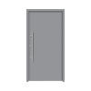 Hliníkovo-oceľové vchodové dvere pasívne Apollon 100 x 210 cm L sivé