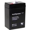 multipower PB-6-4,5-4,8 MP4,5-6 olověný akumulátor 6 V 4.5 Ah olověný se skelným rounem (š x v x h) 70 x 105 x 47 mm plochý konektor 4,8 mm bezúdržbové,