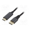 Kabel DisplayPort 1.2 DisplayPort vidlice,HDMI vidlice černá