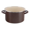 Smaltovaný hrnec Orion BROWN Lem 8 l