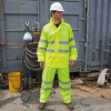 High Vis Waterproof Suit , fluorescent yellow, S Farba: fluorescent yellow, Velkost: S