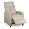 Relaxačné polohovateľné TV kreslo MODO — látka, béžová, nosnosť 130 kg
