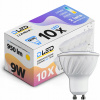 Žiarovka, žiarivka - 10x LED žiarovka GU10 9W Non -Routing CCD Power (10x LED žiarovka GU10 9W Non -Routing CCD Power)