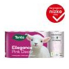 Tento Ellegance Pink Decor toaletný papier 3 vrstvy 8 kotúčov