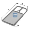 UFI Vzduchový filter 30.184.00