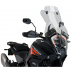 PUIG Plexi štít TOURING PLUS WITH VISOR dymový, 515 × 465, 140.20817H