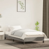 vidaXL Posteľ bez matraca bledosivý 100x200 cm zamat - Sivá - 176515-110695