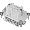 Amphenol C146 10B006 002 1-1 konektorová vložka, zásuvka Heavy | mate® C146 Počet kontaktov 6 + PE 1 ks; C146 10B006 002 1-1