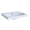 Geberit Acanto - Umývadlo 600x482 mm, otvor na batériu, s prepadom, biela 500.620.01.2