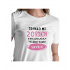 Dámske tričko biele - Trvalo mi 20 rokov XS