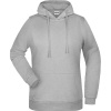 James & Nicholson Mikina JN 795 s kapucí, dámská COT02079503405-grey heathe 2XL Melír šedá