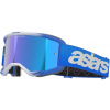 ALPINESTARS okuliare VISION 5 BLAZE 2025, modrá, zrkadlové modré plexi