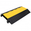 vidaXL Káblový gumený prejazd 2 kanálový 90 cm - 70856-25627