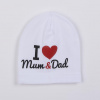Detská čiapočka New Baby I Love Mum and Dad biela Biela 9-18 m