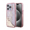 Guess PC/TPU Liquid Glitter Gold Stripe Zadný Kryt pre iPhone 15 Pro Pink 14533794