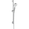 Hansgrohe CROMETTA 1jet EcoSmart sprchová sada, 0,65 m, biela / chróm, 26535400