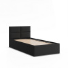 Signal Čalúnená posteľ BORGO 90x200 cm s roštom Čierna