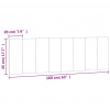 vidaXL Panel na čelo postele modrý 160 cm zamat - Modrá - 37639-221958