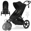 Cybex Avi Spin ľahký detský kočík na behanie, bežecký I BLK Moon Black