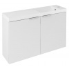 Sapho LATUS X umývadlová skrinka 78,8x50x22cm, biela LT110-SET01