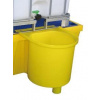 Záchytná vaňa zberného miesta IBC, objem 50 l, 57,5 x 47,5 x 63 cm