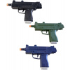 _Ostatní 1_ Pistolka dětská plastová 24cm revolver na baterie Zvuk 3 barvy