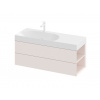 Ravak Skříňka pod umyvadlo bez umyvadla Lite 120x43x45 cm alabaster pink X000001896
