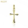 Zlatý prívesok Au585/000 14k garvírovaný krížik 2,2 cm - Rozmer: 2.6