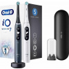 Oral-B iO Series 7 Duo Black Onyx & White Alabaster set elektrických zubních kartáčků, 5 režimů, AI, časovač 4210201363040