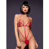 Obsessive Luiza body Červené S/M