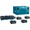 MAKITA BL4040F 191U28-6 SADA - Akumulátor Li-Ion (XGT) 40V-max / 4.0Ah s indikátorom nabitia (v balení: 4ks akumulátor+1ks dvojnabíjačka+1ks kufor)