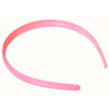Plastová čelenka - 8 mm - ružová - 1ks
