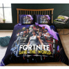 Posteľné obliečky - Sada posteľnej bielizne Wangshuai 160 cm x 200 50x70cm (Fortnite Bedding Set 160x200 2 vankúše)