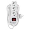 EMOS Predlžovací kábel 10 m / 3 zásuvky / s vypínačom / biely / PVC / 1,5 mm2 P1310R