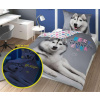 Obliečky Husky svietiace