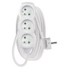 Predlžovací kábel 3 m / 3 zásuvky / biely / PVC / 1 mm2 Emos P0313