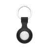 AppleMix Obal / puzdro pre Apple AirTag - krúžok na kľúče - silikónové - čierne