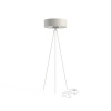 Nowodvorski CADILAC III WHITE WH/SI 7990 | stojaca lampa s látkovým tienidlom