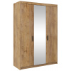 Moderná šatníková skriňa so zrkadlom Elena - dub lefkas