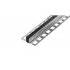 DL7/6 dilatačná lišta s výplňou ACARA, nerez V2A+PU čierna, 3 mm, 2,5 m