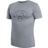 Pánské merino triko SENSOR Merino Active Van Life šedé Velikost: M, Barva: šedá
