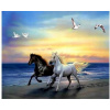 Diamantové maľovanie Norimpex 40x30 cm Dva kone na pláži