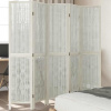 zahrada-XL Paraván 5 panelov biely masívne drevo paulovnie 358678
