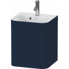 DURAVIT Happy D.2 Plus c-bonded závesná skrinka s nábytkovým umývadielkom s otvorom, 1 dvierka, pánty vľavo, 400 x 360 x 480 mm, nočná modrá matná lakovaná, HP4633O98980000