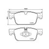 BREMBO Sada brzdových platničiek kotúčovej brzdy BREMBO P 86 028