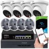 Sada 4x IP kamera Dahua 6Mpx PoE, switch, rekordér, 2TB disk a 4 inštalačné krabice